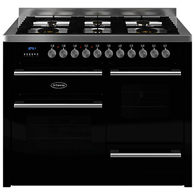 Britannia RC-11XGG-DE Delphi Dual Fuel Range Cooker Gloss Black